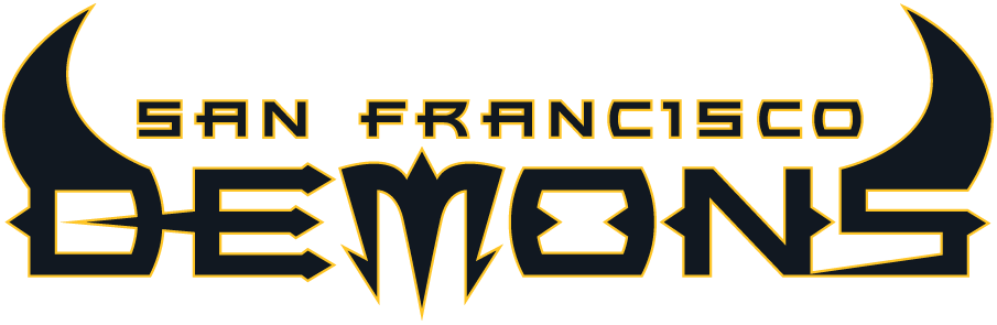 San Francisco Demons 2001 Wordmark Logo vinyl decal